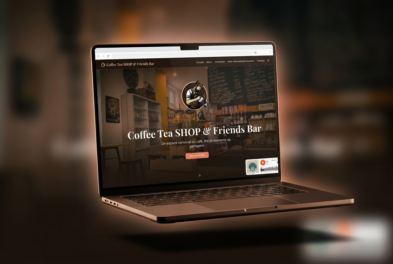 Aperçu du site Coffee Tea Shop & Friends Bar