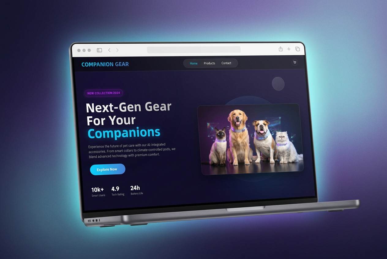 Aperçu du site Companion Gear